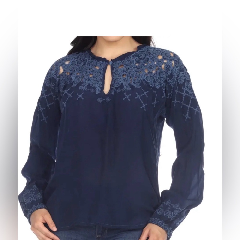 Johnny Was Annabella Blouse M NWT